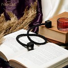 Magnetic Curtain Tiebacks- Upgrade 2022 With A Thicker Twist Rope   4 Black