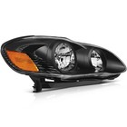 Headlight Pair For Toyota Corolla 2003 2008 Black Housing Clear Lens 8111002190