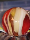 Outstanding Rare Vintage Mint Christensen Agate Marble With Transparent Glass   