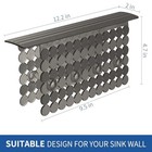 Pvc Sink Saddle - Kitchen Sink Divider Mat With Strong Translucent Gray