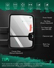 Tow Mirrors For Chevy For Gmc Power Heated Led Smoke Signal Lamps Pair