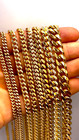 14k Yellow Gold Solid Miami Cuban Necklace Chain Real Gold 2mm-16mm 16 -30 