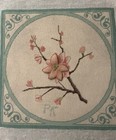 Petit Point Tapestry Completed Canvas  pink Flowers 