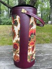 Vintage Knitting Needle Case Canister Tote Floral Full Of Needles