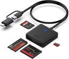 Memory Card Reader 4-in-1 Usb 3 0   Usb-c Adapter For Sd  Micro Sd  Ms  Cf Cards