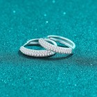 0 50 Ct Lab Grown Diamond Stud Earing For Women 925 Silver 14k White Gold Plated