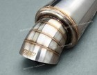 K-tuned Turndown Universal Muffler 304 Stainless Steel Alloy In 2 5  Out 3 