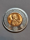 Encased 1956-d Lincoln Wheat Penny Cent - Good Luck Parkview Memorial Hospital 