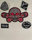 Outlaw Chicago Forgives Biker Patch Embroidered Iron On Rider Full Set