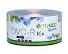 100 Pack Myeco Dvd-r Dvdr 16x 4 7gb Economy Branded Logo Blank Recordable Disc