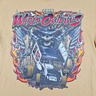 World Of Outlaws Shirt Adult Large Orange Sprint Car Track Racing 2015 Men s
