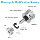 4sets Seat Bolt Screw Fender Nut Kit 1 4-20 Thread For Harley Touring Sportster