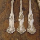 Is Vintage Grapes 8 Knives Forks Spoons 1847 Rogers Silverplate Flatware Lot A