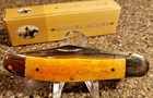 Rough Rider Rr041   Orange Smooth Bone Copperhead  3-3 4   2-blades  New no Etch