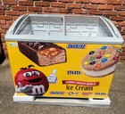 M m Mars Yellow Excellence Vb-4hc 41  Curved Lid Ice Cream Display Freezer - New