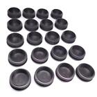 20pcs Round Plastic Black Blanking End Cap Caps Tube Pipe Inserts Plug Bung 48mm