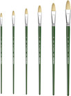 Xdt 6385 Filbert Artist Paint Brush 6 Piece Set Medium Stiff Hog Bristle Extr   