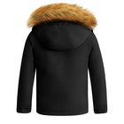 Wantdo Girl s Breathable Windproof Ski Jacket Thick Winter Coat Hooded Black