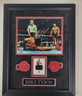 Mike Tyson Autographed Signed Framed 8x10 W Relic Card  13x17 Size  Beckett  Coa