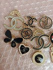 10  Pc Set  Chanel Button Charm Zipper Pull 