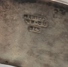 Handmade Engraved  925 Silver 4pc Ranger Belt Buckle Set 38 Belt Mexico Vintage 