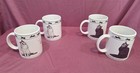 Set 4 Houston Harvest Cat Lovers Limited Collectable Cats Ceramic Coffee Mugs