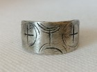 Rare Extremely Ancient Viking Ring Cross Silver Color Artifact Authentic Amazing