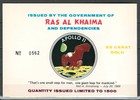 Ras Al Khaima Uae Mnh Gold Foil Apollo 11 Space Kennedy- See Scans Lot top 409 