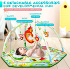 Baby Play Mat tummy Time Mat With 6 Detachable Toys-activity Gym For Visual  Aud