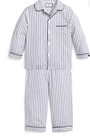 Petite Plume Kids Pajama Set Color  Navy French Ticking New 