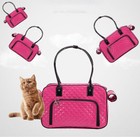 Portable Pet Carrier Hand Tote Shoulder Bag Stylish  Pu Leather Dog Cat Travel