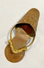 Copper   Brass Vintage Hand Crafted Slipper   Shoe - Unique Decor Hangs Or Sits