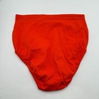 Vtg Danskin Brief Size 8-10 Orange Red High Waisted Full Coverage Costume Dance