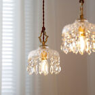 Antique Vintage Brass   Crystal French Chandelier Lighting Ceiling Lamp Light