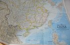 1980 Peoples Of China Map  National Geographic Society 36  X 30  Vintage 