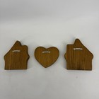 3 Piece Vintage Wood Home Sweet Home Wall Hanging Folk Art Cottagecore Cozy