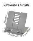Desk Book Stand Holder - Hands Free  Adjustable Metal Stand  Foldable Portabl   