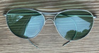 Vtg 1940 s Bausch   Lomb Ww2 Aviator Sunglasses W  Metal Case Usaaf Usn Pilot