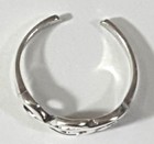 Music Note Toe Ring Adjustable 925 Sterling Silver Sideways G Clef