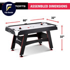 5 Ft  Air Hockey Table With Electronic Scorer And Pusher And Puck Set By