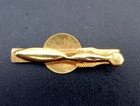 Vintage Tie Bar Niagara Falls Canada Gold Tone Enamel Mc Retro Fashion 1960s