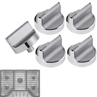 5pcs W10594481 Stainless Steel Stove Knob For Whirlpool Gas Cooktop Range oven