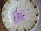 Beautiful Rare Color Sea Glass 6pcs  Surf Tumbled  Weathered  Beach Glass  142
