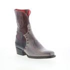 Bed Stu Locate F393162 Womens Grey Leather Slip On Western Boots