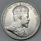 1910 Canada Silver 25 Cents  Ef Detail   Cleaning  D-1544