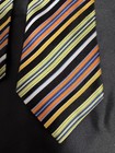 Gianfranco Valentino Tie Mens Silk Striped Hand Finished Classic Made In Italy