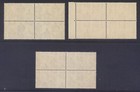 Newfoundland 230-232 1937 Coronation Omnibus Issue Set In Blocks Of 4 Mnh Cv 80
