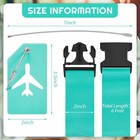 8 Pcs Luggage Straps Suitcase Tags Set For Tsa Approved  4 Travel Adjustable    
