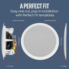 Polk Audio Rc80i 8  2-way In-ceiling Speakers     Pair     White