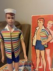 Mattel Allan Vintage 1960s Fashion Doll Striped Shirt Blue Shorts Hat W  Box